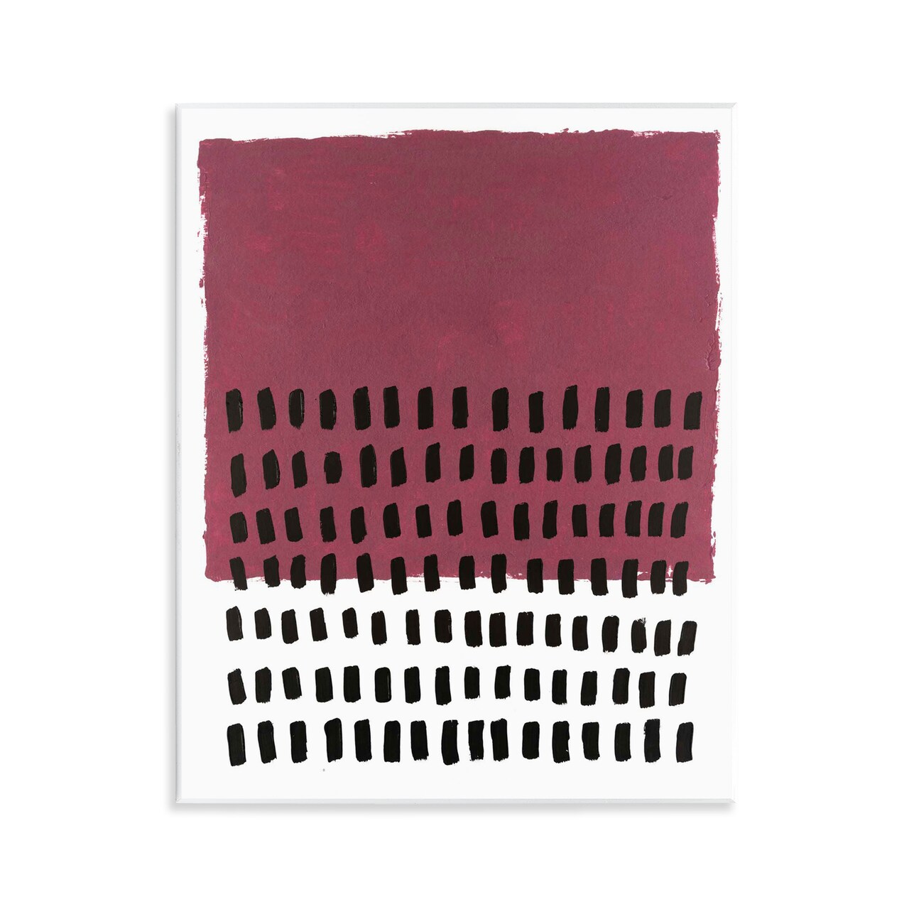 Stupell Industries Red Dotted Pattern Wall Plaque Art Design by Michael Willett